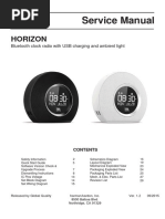 JBL Horizon Bluetooth Clock Radio (Diagramas - Com.br)