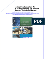 Engineering Fundamentals An Introduction To Engineering 5th Edition Saeed Moaveni Solutions Manual Instant Download All Chapter