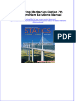 Engineering Mechanics Statics 7th Edition Meriam Solutions Manual Instant Download All Chapter