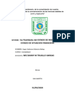 Finalidades Del ESTADO DE RESULTADO y El ESTADO DE SITUACION FINANCIERA