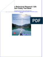 Methods in Behavioral Research 12th Edition Cozby Test Bank Instant Download All Chapter