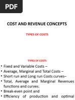 Types of Costs