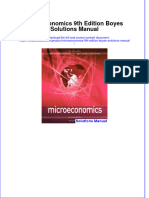 Microeconomics 9th Edition Boyes Solutions Manual Instant Download All Chapter