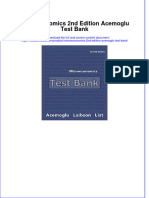 Microeconomics 2nd Edition Acemoglu Test Bank Instant Download All Chapter