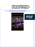 Solution Manual For Mathematical Applications For The Management, Life, and Social Sciences, 11th Edition Download PDF Full Chapter