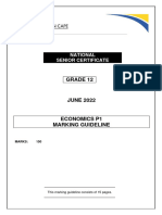 ECONOMICS P1 MEMO GR12 JUNE 2022 - English