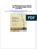 Violence and Maltreatment in Intimate Relationships 1st Edition Miller Perrin Test Bank Instant Download All Chapter