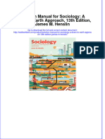 Solution Manual For Sociology: A Down-To-Earth Approach, 13th Edition, James M. Henslin Download PDF Full Chapter