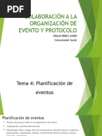 Tema 4 COLABORACIÓN A LA ORGANIZACIÓN DE EVENTOS Y PROTOCOLO