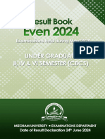 Final Result Book Even 20224 (II, IV & VI Sem.) CBCS