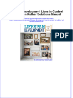 Lifespan Development Lives in Context 1st Edition Kuther Solutions Manual Instant Download All Chapter