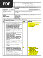 SAMPLE Internal Audit Checklist