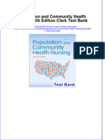 Population and Community Health Nursing 6th Edition Clark Test Bank Instant Download All Chapter