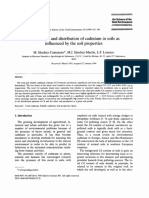 1993 Kamajano, The Content and Distribution of Cadmium in Soils As Influenced by The Soil Properties