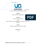 Diferencia Entre Comunicación Oral y Escrita