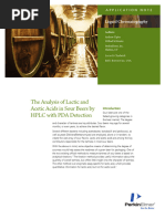 APP Analysis of Lactic and Acetic Acids in Sour Beers by HPLC