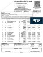 Factura Electronica de Venta Distribuidor Autorizado Productos Yupi S.A Fe-4607