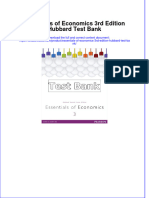 Essentials of Economics 3rd Edition Hubbard Test Bank Instant Download All Chapter