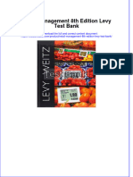 Retail Management 8th Edition Levy Test Bank Instant Download All Chapter