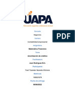 Tarea 6 Tema Amortización Matematica Financiera