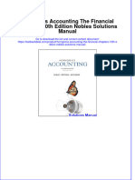 Horngrens Accounting The Financial Chapters 10th Edition Nobles Solutions Manual Instant Download All Chapter