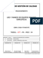 TREBOL-073-PR-PREV-04 - Uso y Manejo de Equipos Menores