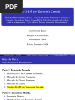 Modelo IS-LM Con Economía Cerrada