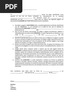 Pagaré y Carta de Instrucciones Persona Jurídica