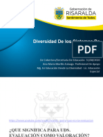 Diversidad de Los Sitemas de Evaluacion