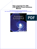 Assembly Language For X86 Processors 6th Edition Irvine Solutions Manual Instant Download All Chapter