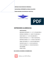 Expresiones Algebraicas Corregido