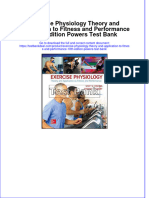 Exercise Physiology Theory and Application To Fitness and Performance 10th Edition Powers Test Bank Instant Download All Chapter