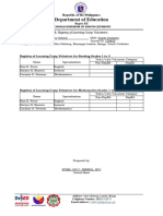 Appendix D of Annex 3 - Registry of Learning Camp Volunteers