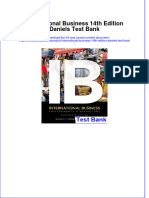 International Business 14th Edition Daniels Test Bank Instant Download All Chapter