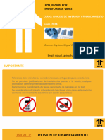 Semana 3 - Analisis de Inversion y Financiamiento