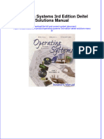 Operating Systems 3rd Edition Deitel Solutions Manual Instant Download All Chapter