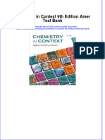 Chemistry in Context 9th Edition Amer Test Bank Instant Download All Chapter