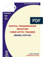 Digital Transmission Receiver Fiber Optic Trainer: MODEL-FOT102