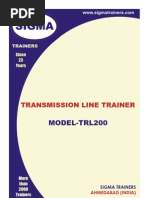 MODEL-TRL200: Transmission Line Trainer