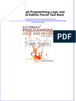 Just Enough Programming Logic and Design 2nd Edition Farrell Test Bank Instant Download All Chapter