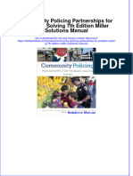 Community Policing Partnerships For Problem Solving 7th Edition Miller Solutions Manual Instant Download All Chapter