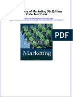 Foundations of Marketing 5th Edition Pride Test Bank Instant Download All Chapter