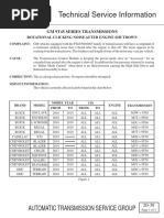 Technical Service Information: Automatic Transmission Service Group