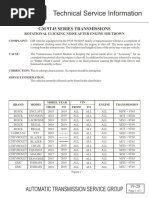 Technical Service Information: Automatic Transmission Service Group