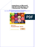 New Perspectives On Microsoft PowerPoint 2013 Introductory 1st Edition Zimmerman Test Bank Instant Download All Chapter