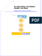 Starting Out With Python 3rd Edition Gaddis Test Bank Instant Download All Chapter