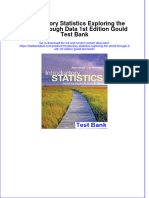 Introductory Statistics Exploring The World Through Data 1st Edition Gould Test Bank Instant Download All Chapter