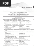 Physics Model Test Paper 2023