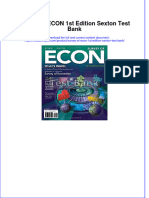 Survey of ECON 1st Edition Sexton Test Bank Instant Download All Chapter