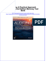 Auditing A Practical Approach Canadian 2nd Edition Moroney Test Bank Instant Download All Chapter